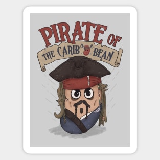 A Pirate Bean Sticker